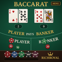 RichRoyal - Baccarat Tafelspel - Strategisch Kaartspel
